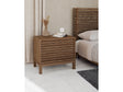 Tanner Two Drawer Ash Wood Nightstand in Roux by Modus Furniture at Eve Furniture