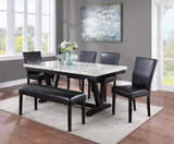 Tanner White and Black Dining Chair, Set of 2 by Crown Mark at Eve Furniture