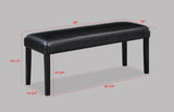 Tanner White and Black Faux Marble Dining Set by Crown Mark at Eve Furniture