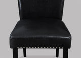 Tanner White and Black Faux Marble Dining Set by Crown Mark at Eve Furniture