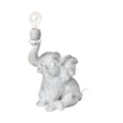 Tantor (15.9"H) Gray Resin Elephant Calf Table Lamp by Mercana at Eve Furniture