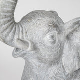 Tantor Gray Resin Elephant Calf Table Lamp by Mercana at Eve Furniture