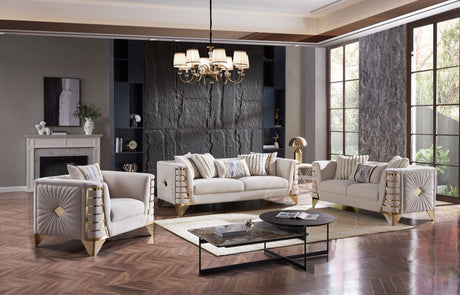 Tanya Luxury Living Room Set by Cosmos Furniture at Eve Furniture