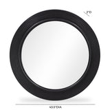 Tanya Rattan Round Wall Mirror by TOV Furniture at Eve Furniture
