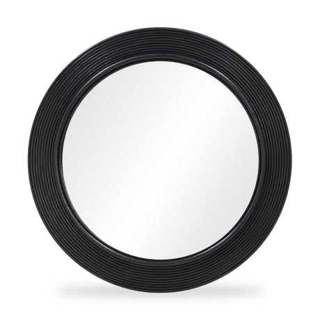 Tanya Rattan Round Wall Mirror by TOV Furniture at Eve Furniture