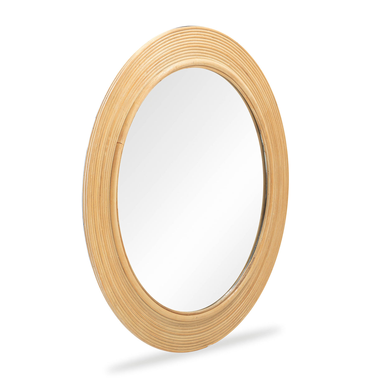 Tanya Rattan Round Wall Mirror by TOV Furniture at Eve Furniture