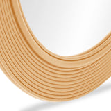 Tanya Rattan Round Wall Mirror by TOV Furniture at Eve Furniture