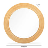 Tanya Rattan Round Wall Mirror by TOV Furniture at Eve Furniture