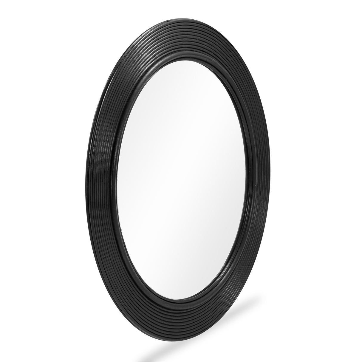 Tanya Rattan Round Wall Mirror by TOV Furniture at Eve Furniture