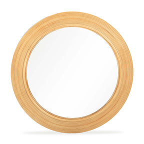 Tanya Rattan Round Wall Mirror by TOV Furniture at Eve Furniture
