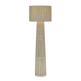 Tapered Natural Chenille Fiber Floor Lamp by TOV Furniture at Eve Furniture