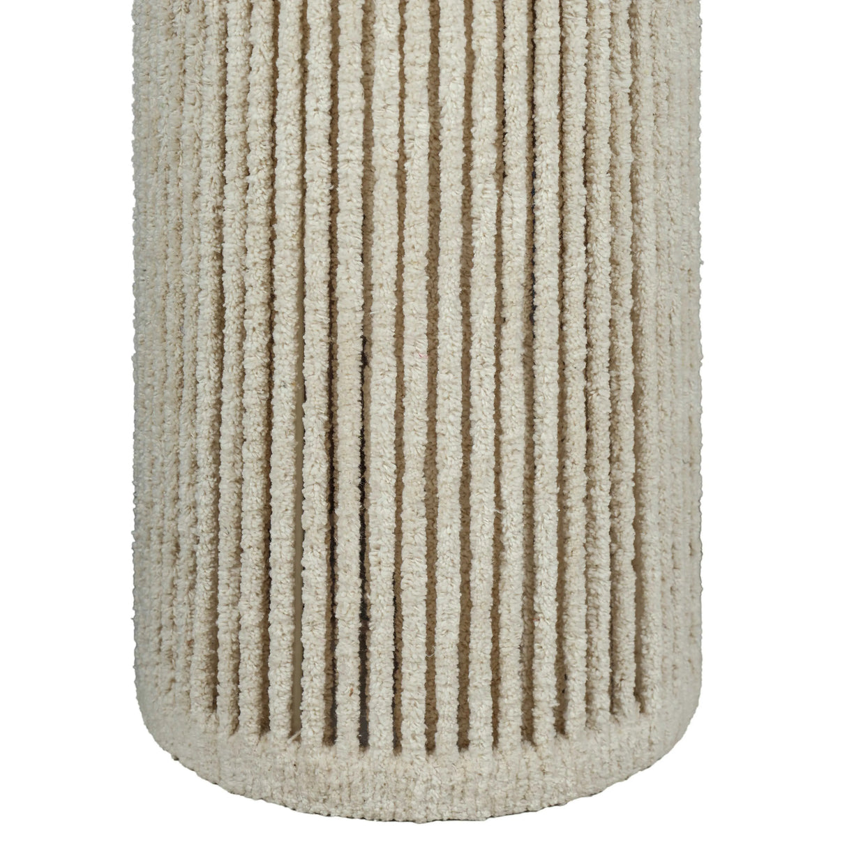 Tapered Natural Chenille Fiber Floor Lamp by TOV Furniture at Eve Furniture