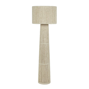 Tapered Natural Chenille Fiber Floor Lamp by TOV Furniture at Eve Furniture