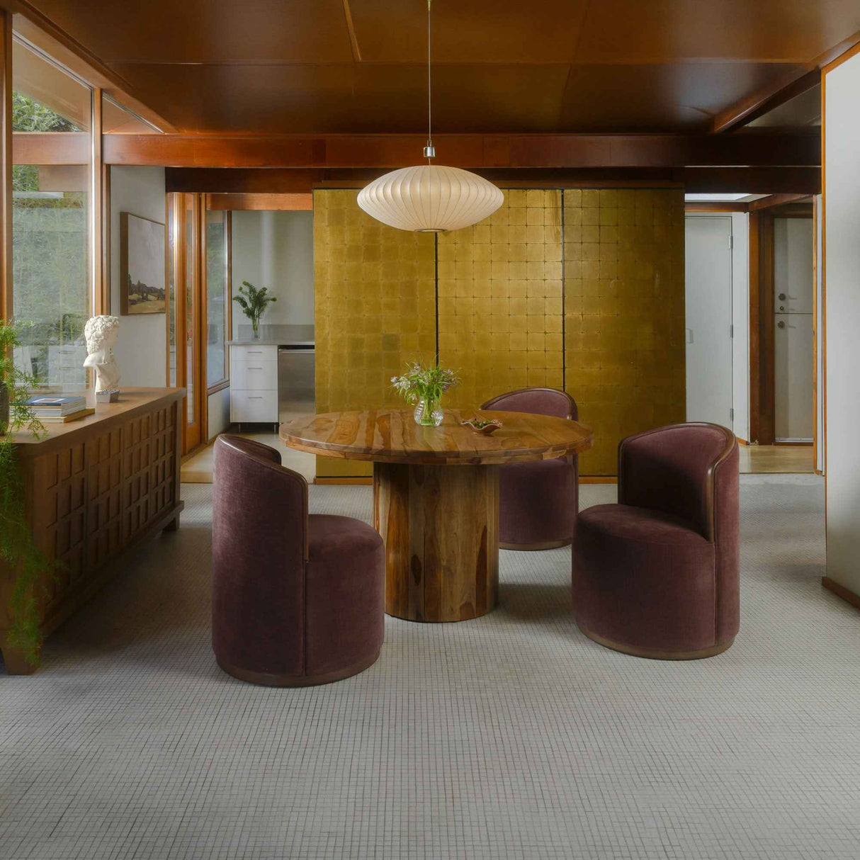 Taran Brown Dining Table by Moe's Home at Eve Furniture