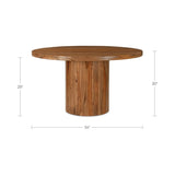 Taran Brown Dining Table by Moe's Home at Eve Furniture