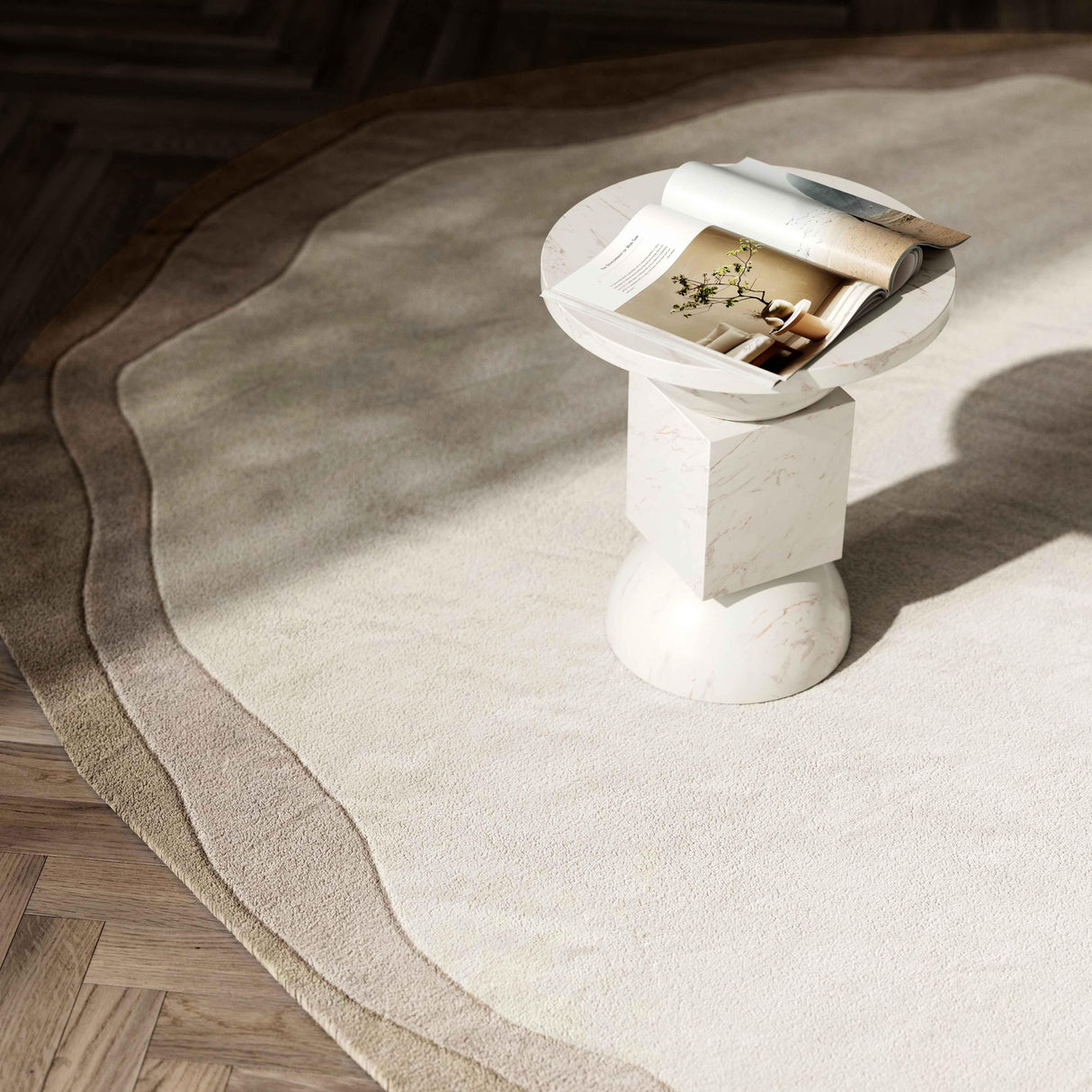 Tarba Organic Floor Rug by TOV Furniture at Eve Furniture