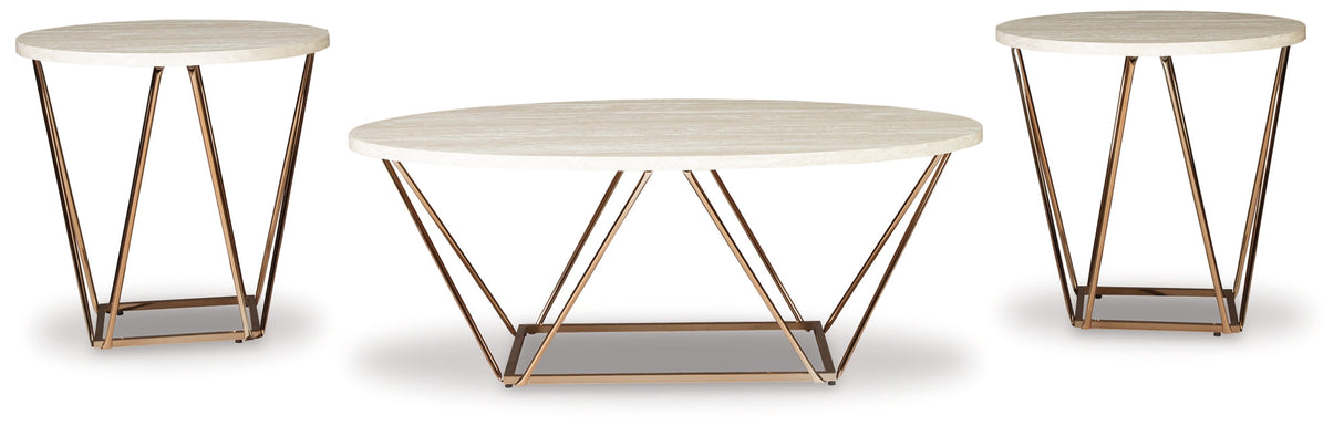 Tarica Two-tone Table by Ashley at Eve Furniture