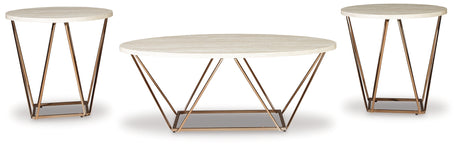 Tarica Two-tone Table by Ashley at Eve Furniture