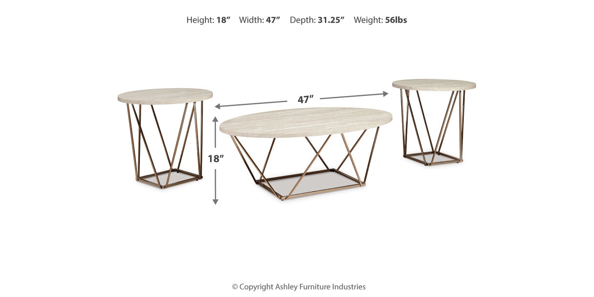 Tarica Two-tone Table by ASHLEY FURNITURE at Eve Furniture
