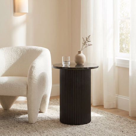 Tarn Side Table Black by Zuomod at Eve Furniture