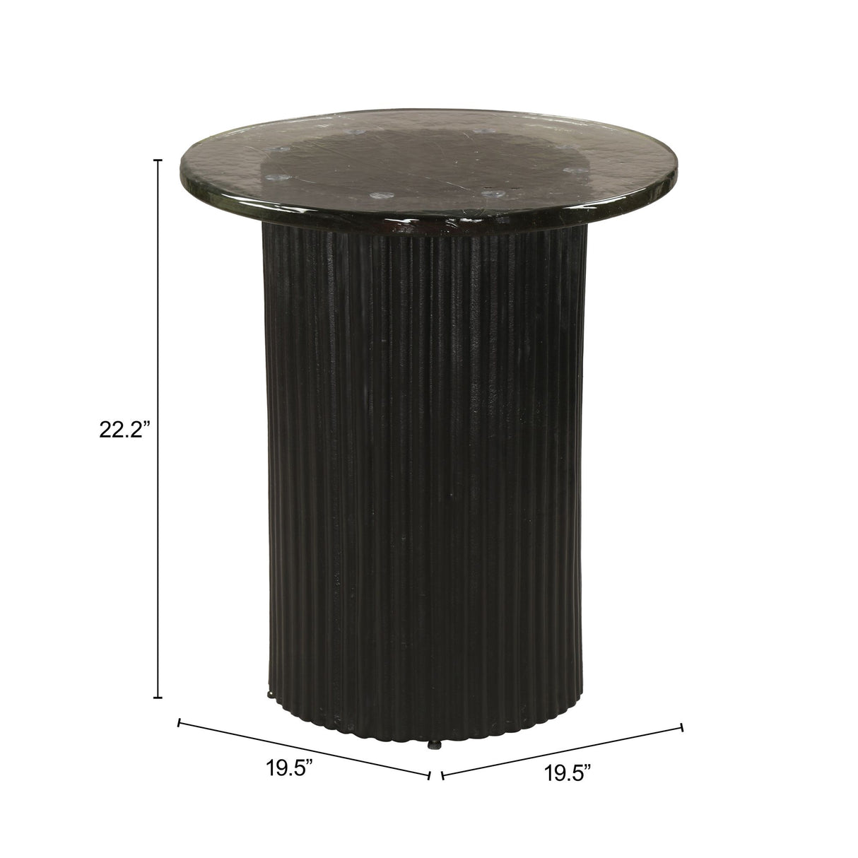 Tarn Side Table Black by Zuomod at Eve Furniture