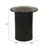 Tarn Side Table Black by Zuomod at Eve Furniture