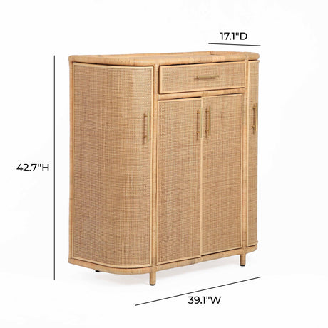 Tarot Natural Rattan Bar Cabinet by TOV Furniture at Eve Furniture