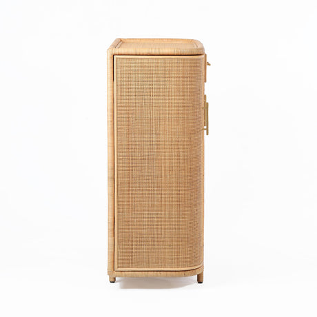 Tarot Natural Rattan Bar Cabinet by TOV Furniture at Eve Furniture