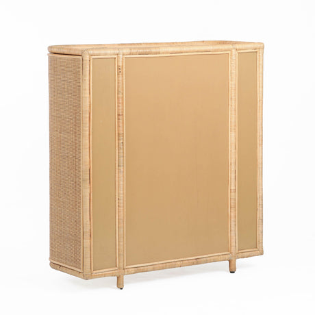 Tarot Natural Rattan Bar Cabinet by TOV Furniture at Eve Furniture