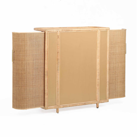 Tarot Natural Rattan Bar Cabinet by TOV Furniture at Eve Furniture
