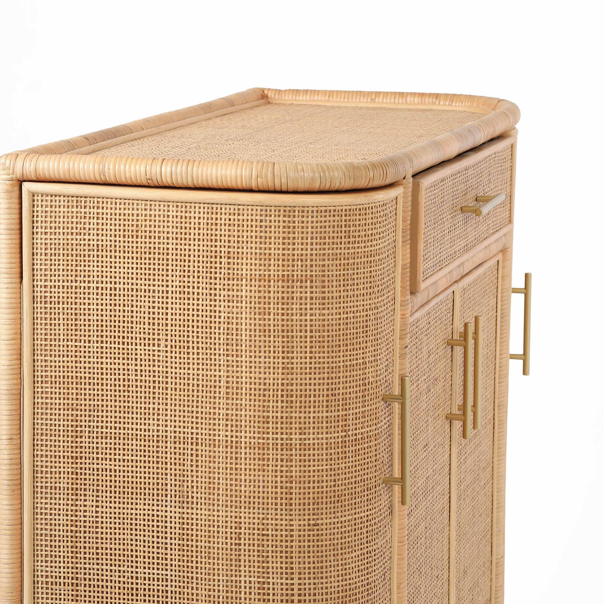 Tarot Natural Rattan Bar Cabinet by TOV Furniture at Eve Furniture