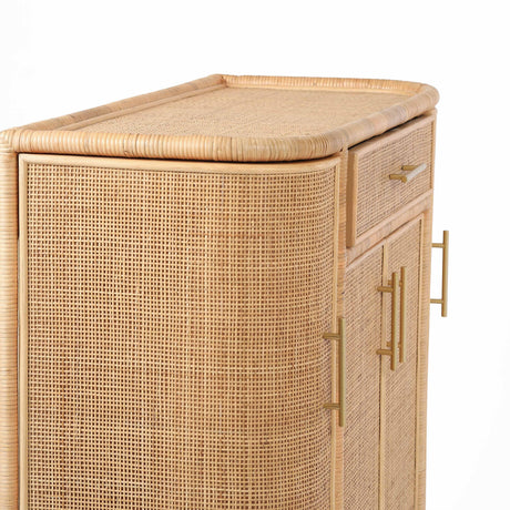 Tarot Natural Rattan Bar Cabinet by TOV Furniture at Eve Furniture