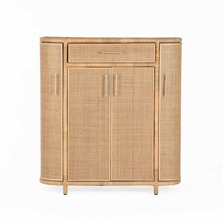 Tarot Natural Rattan Bar Cabinet by TOV Furniture at Eve Furniture