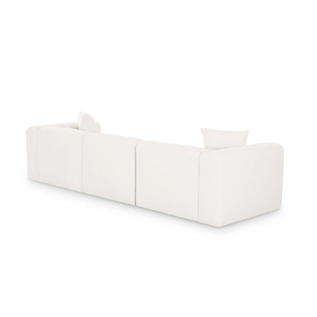 Tarra 118" Cream Performance Chenille Modular Sofa by TOV Furniture at Eve Furniture