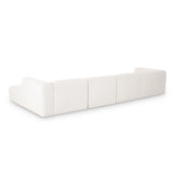 Tarra 4-Piece Cream Performance Chenille Modular U-Sectional by TOV Furniture at Eve Furniture