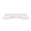 Tarra 4-Piece Cream Performance Chenille Modular U-Sectional by TOV Furniture at Eve Furniture