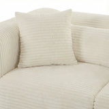 Tarra 4-Piece Fluffy Oversized Performance Corduroy Modular U-Sectional by TOV Furniture at Eve Furniture