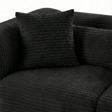 Tarra 4-Piece Fluffy Oversized Performance Corduroy Modular U-Sectional by TOV Furniture at Eve Furniture