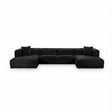 Tarra 4-Piece Fluffy Oversized Performance Corduroy Modular U-Sectional by TOV Furniture at Eve Furniture
