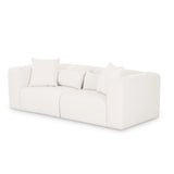 Tarra 86" Cream Performance Chenille Modular Loveseat by TOV Furniture at Eve Furniture