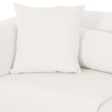 Tarra 86" Cream Performance Chenille Modular Loveseat by TOV Furniture at Eve Furniture