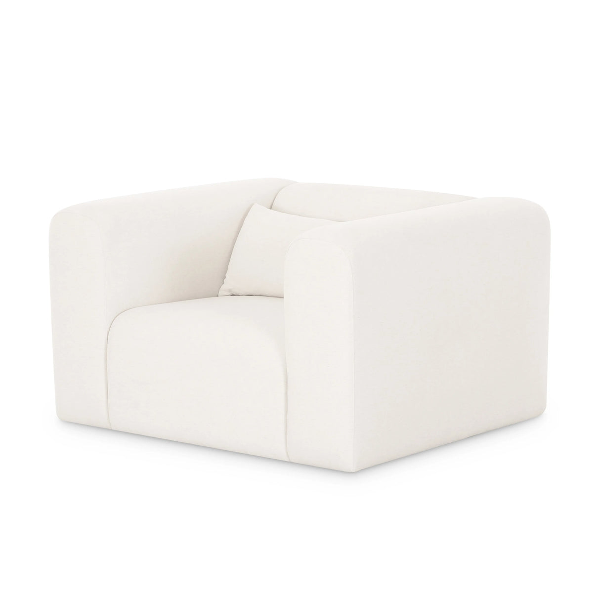 Tarra Cream Performance Chenille Armchair by TOV Furniture at Eve Furniture