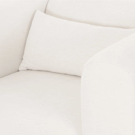 Tarra Cream Performance Chenille Armchair by TOV Furniture at Eve Furniture