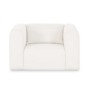 Tarra Cream Performance Chenille Armchair by TOV Furniture at Eve Furniture