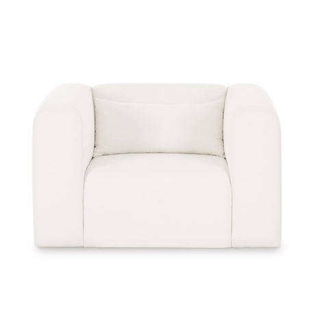 Tarra Cream Performance Chenille Armchair by TOV Furniture at Eve Furniture