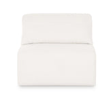 Tarra Cream Performance Chenille Modular Armless Chair by TOV Furniture at Eve Furniture