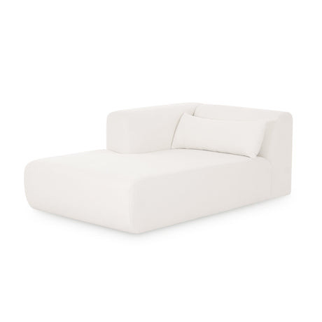 Tarra Cream Performance Chenille Modular Chaise by TOV Furniture at Eve Furniture