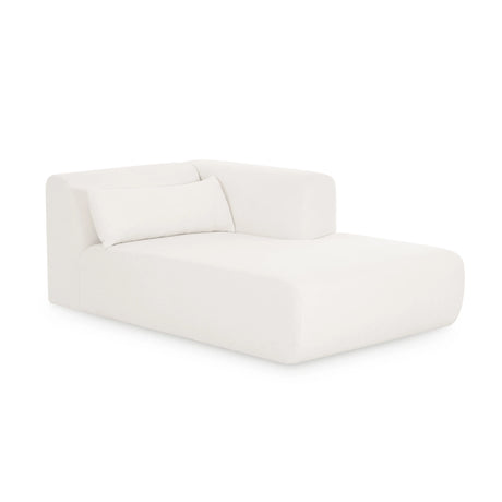 Tarra Cream Performance Chenille Modular Chaise by TOV Furniture at Eve Furniture