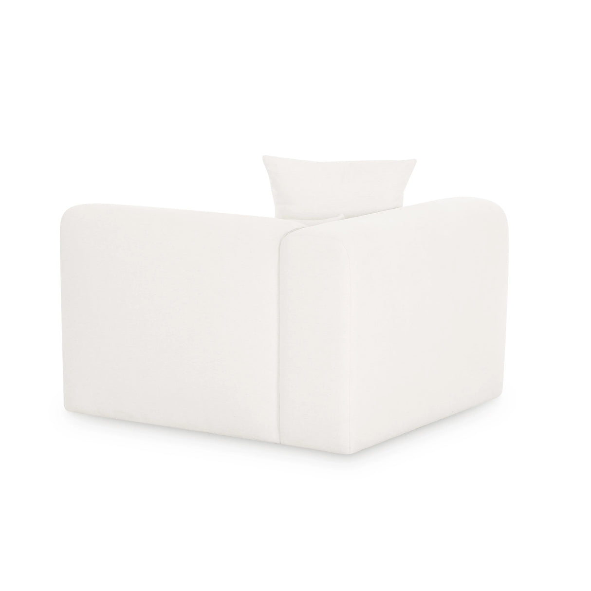 Tarra Cream Performance Chenille Modular Corner Chair by TOV Furniture at Eve Furniture