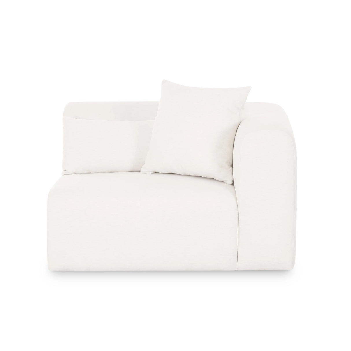 Tarra Cream Performance Chenille Modular Corner Chair by TOV Furniture at Eve Furniture